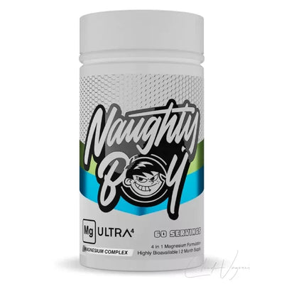 Dose Naughty Boy MgUltra4 Magnesium Kapseln mit vier Magnesiumformen Bisglycinat, Taurat, Malat und Citrat, 60 Kapseln