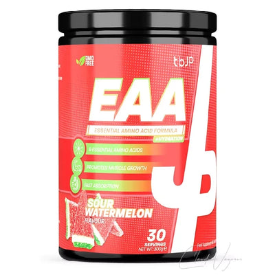 Dose TbJP EAA + Hydration Sour Watermelon, EAA Pulver mit 300g, 7,3g essentiellen Aminosäuren und 210mg Magnesium je Portion