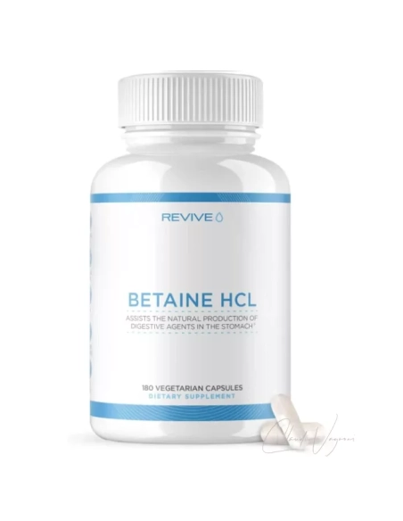 Revive Betaine HCL – unterstützt die Magensäureproduktion und Eiweißverdauung bei niedrigem pH-Wert