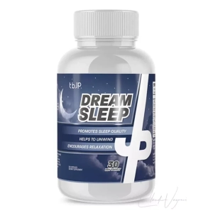 TBJP Dream Sleep mit 5-HTP, Ashwagandha Magnesium – natürliche Schlafhilfe für besseren Schlaf, Cortisolkontrolle Regeneration