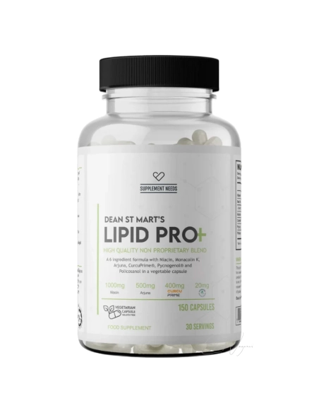 Supplement Needs Lipid Pro+ – Herzgesundheit & Cholesterin natürlich unterstützen mit Monacolin K, Niacin und Arjuna