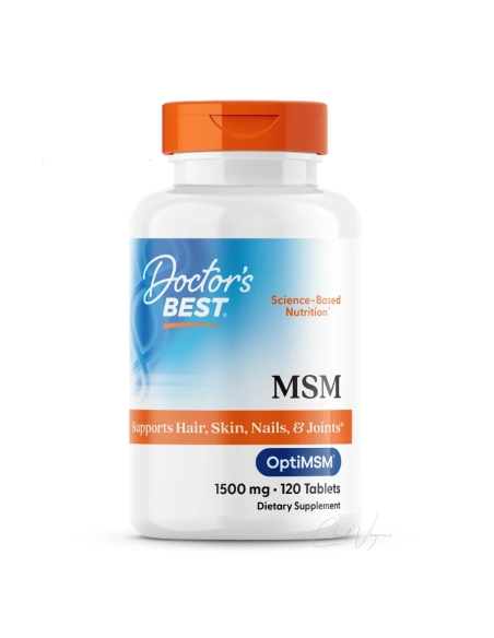 Doctor's Best MSM 1500 mg mit OptiMSM® – für Gelenke, Haut, Haare & Nägel