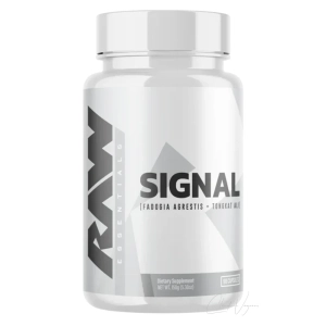 RAW CBUM SIGNAL Testosteron-Booster mit Fadogia agrestis und Tongkat Ali – 90 Kapseln Dose Vorderseite