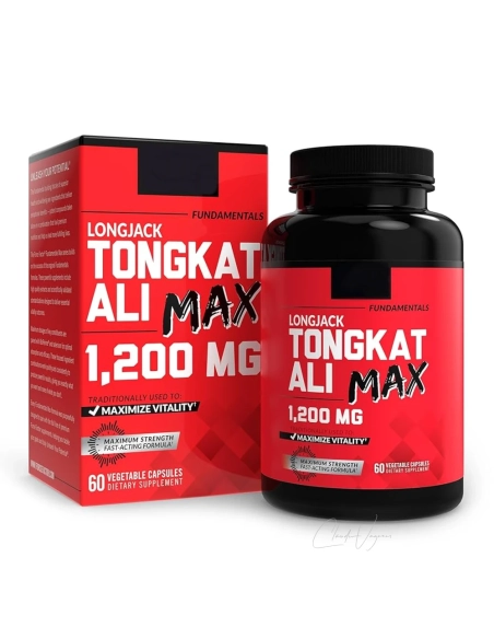 Tongkat Ali Max 1200 mg von Force Factor – Dose und Verpackung in Rot mit 60 Kapseln zur natürlichen Testosteronsteigerung