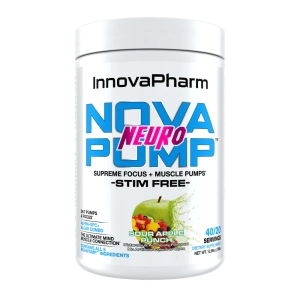 InnovaPharm NovaPump Neuro Sour Apple Punch – Pump & Fokus Pre-Workout ohne Stimulanzien