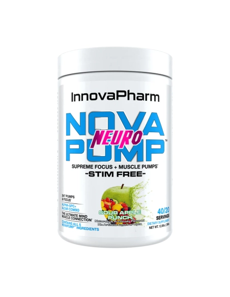 InnovaPharm NovaPump Neuro Sour Apple Punch – Pump & Fokus Pre-Workout ohne Stimulanzien