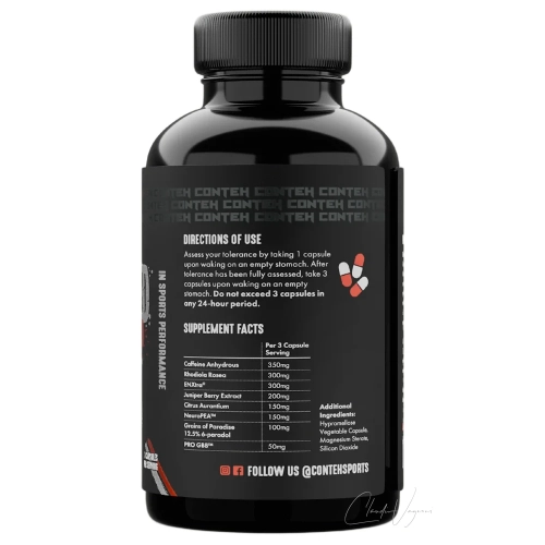 PRE SHRED Inhaltsstoffe & Supplement Facts – Rückseite der Dose