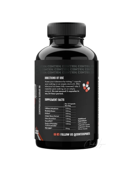 PRE SHRED Inhaltsstoffe & Supplement Facts – Rückseite der Dose