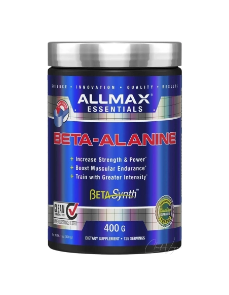ALLMAX Beta-Alanine 400g – Beta-SYNTH™ für mehr Kraft, Ausdauer & Trainingsintensität