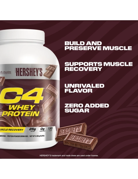 C4 Whey Protein Hershey’s Milk Chocolate – 66 Portionen Proteinpulver