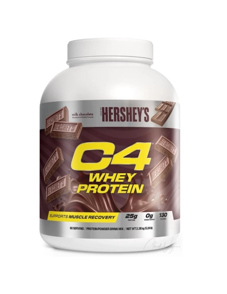 C4 Whey Protein Hershey’s – Muskelaufbau, Recovery, 25g Eiweiß, 0g Zucker