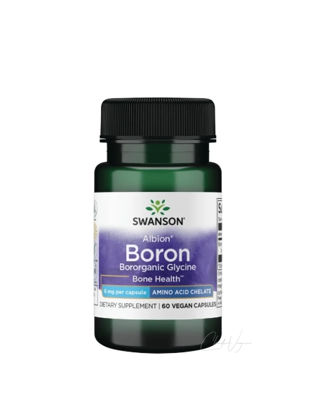 Swanson Albion Boron 6 mg – Bororganisches Glycin für Knochen und Hormone