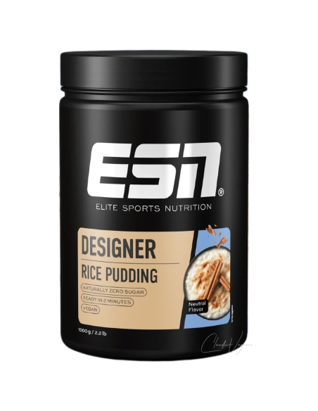 ESN Designer Rice Pudding Neutral – schnelle komplexe Kohlenhydrate, zuckerfrei, fettarm, vegan, 1000 g Dose