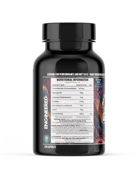 Glucose Disposal Agent Kapseln Glycotank mit DiHydroBerberin GlucoVantage, R-Alpha Liponsäure, Zimt und Pterostilbene facts