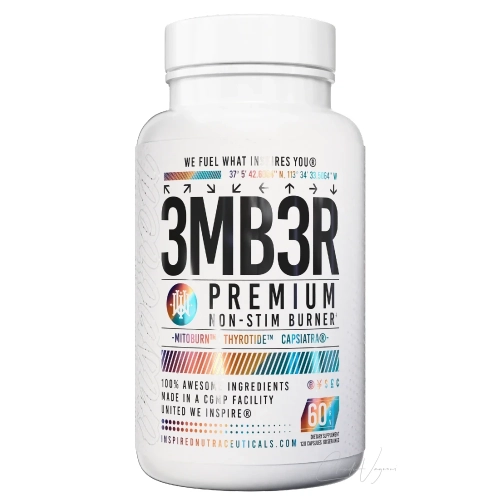 Fatburner ohne Koffein Inspired 3MB3R Non-Stim Burner mit MitoBurn BAIBA, CaloriBurn Grains of Paradise, GBB und CapsiAtra