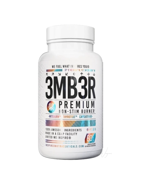 Fatburner ohne Koffein Inspired 3MB3R Non-Stim Burner mit MitoBurn BAIBA, CaloriBurn Grains of Paradise, GBB und CapsiAtra