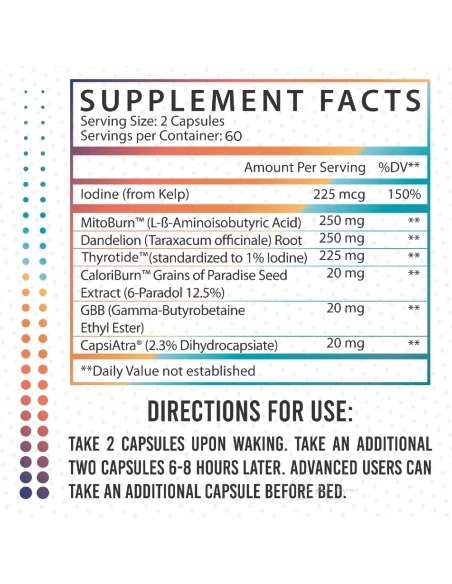 Supplement Facts Non-Stim Fatburner 3MB3R