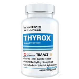 InnovaPharm THYROX Advanced Thyroid Support – Schilddrüsenkomplex mit KSM-66 Ashwagandha und TRAACS Mineralien