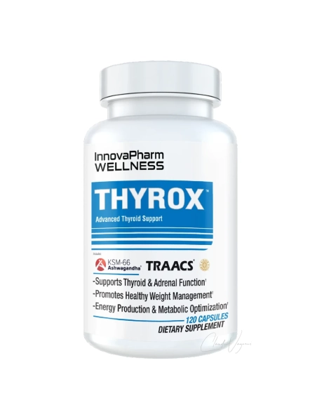 InnovaPharm THYROX Advanced Thyroid Support – Schilddrüsenkomplex mit KSM-66 Ashwagandha und TRAACS Mineralien