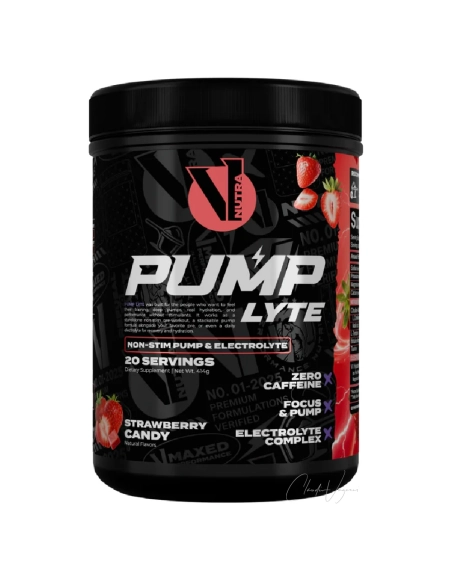 V1 Nutra Pump Lyte Non-Stim Pump & Elektrolyt Pulver – Citrullin, Betain und Elektrolyte für Pump und Ausdauer, Strawberry Candy
