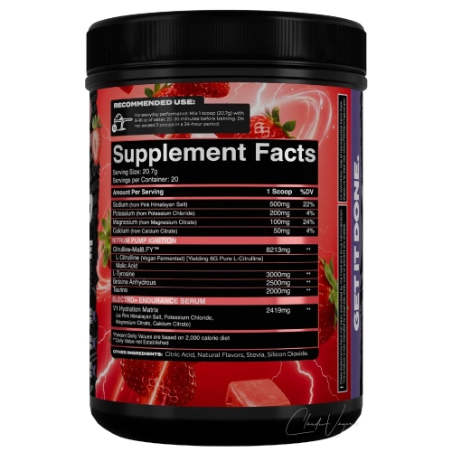 Pump Lyte L-Citrullin 6000mg, L-Tyrosin 3000mg, Betain 2500mg, Taurin 2000mg, Elektrolyte Natrium Kalium Magnesium Calcium