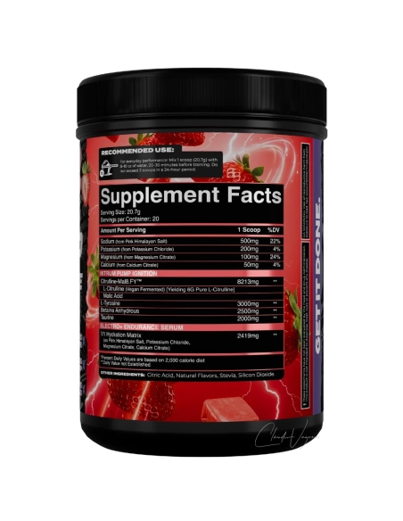 Pump Lyte L-Citrullin 6000mg, L-Tyrosin 3000mg, Betain 2500mg, Taurin 2000mg, Elektrolyte Natrium Kalium Magnesium Calcium