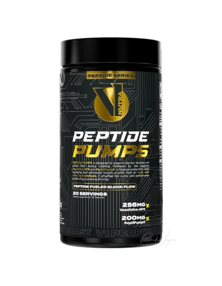 V1 Nutra Peptide Pumps Non-Stim Pump-Booster – Muskelpumpe mit VasoDrive-AP Peptiden und OPC-Traubenkernextrakt