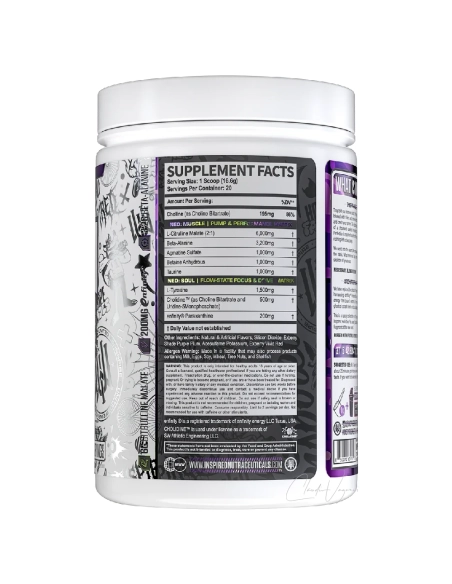 DVST8 NEO Wirkstoffe pro Scoop – 6g Citrullin Malat, 3,2g Beta-Alanin, 1g Betain, 1g Taurin, 1,5g Tyrosin