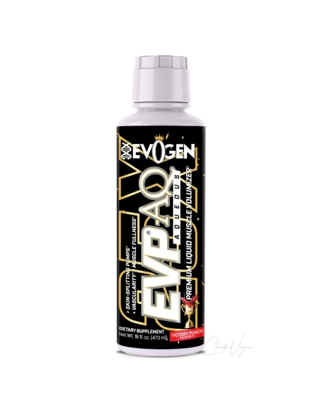 Evogen EVP AQ Liquid Muscle Volumizer Victory Punch 473ml Non Stim Pump Booster mit Glycerol Betain und S7 NO Blend