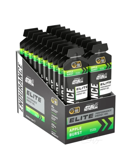 Applied Nutrition Endurance Elite Energy Gel Box mit 20 Beuteln Tri Carb Formel 40 g Kohlenhydrate und 250 mg Natrium