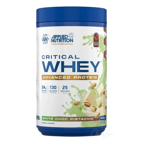 Applied Nutrition Critical Whey White Choc Pistachio Dose mit 825 g und 24 g Protein pro Portion fuer 25 Portionen