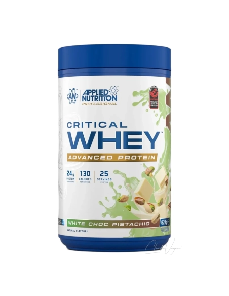 Applied Nutrition Critical Whey White Choc Pistachio Dose mit 825 g und 24 g Protein pro Portion fuer 25 Portionen