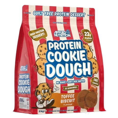 Applied Nutrition Protein Cookie Dough Toffee Biscuit 1 kg Beutel High Protein Dessert mit 22 g Protein pro Portion