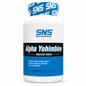 SNS Alpha Yohimbine Fatburner Dose mit 90 Kapseln und 1500 Mikrogramm Rauwolscine pro