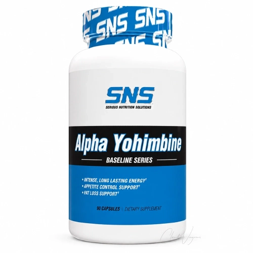 SNS Alpha Yohimbine Fatburner Dose mit 90 Kapseln und 1500 Mikrogramm Rauwolscine pro