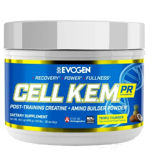 Evogen Cell K.E.M. PR Post-Workout, Tropic Thunder – Vorderseite der Dose
