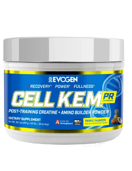 Evogen Cell K.E.M. PR Post-Workout, Tropic Thunder – Vorderseite der Dose