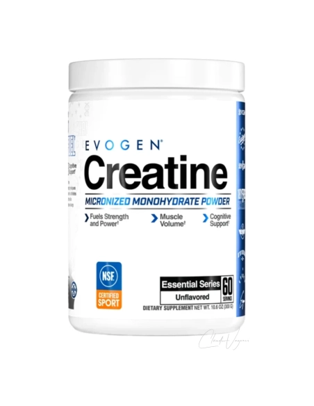 Evogen Creatine 300 g Dose mikronisiertes Kreatin Monohydrat Pulver unflavored 60 Portionen Essential Series