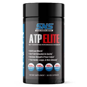 SNS ATP Elite Performance Kapseln mit 400 mg PEAK ATP und 1500 mg Creatin HCl fuer Kraft und Ausdauer 90 Veg Kapseln