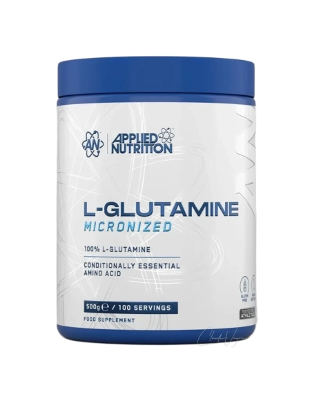 Applied Nutrition L Glutamine Powder 500 g mikronisiertes L Glutamin Pulver mit 5000 mg pro Portion vegan
