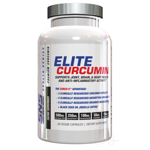 SNS Elite Curcumin 60 pflanzliche Kapseln mit Curcumin C3 Complex CurcuPrime Theracurmin BioPerine und AstraGin