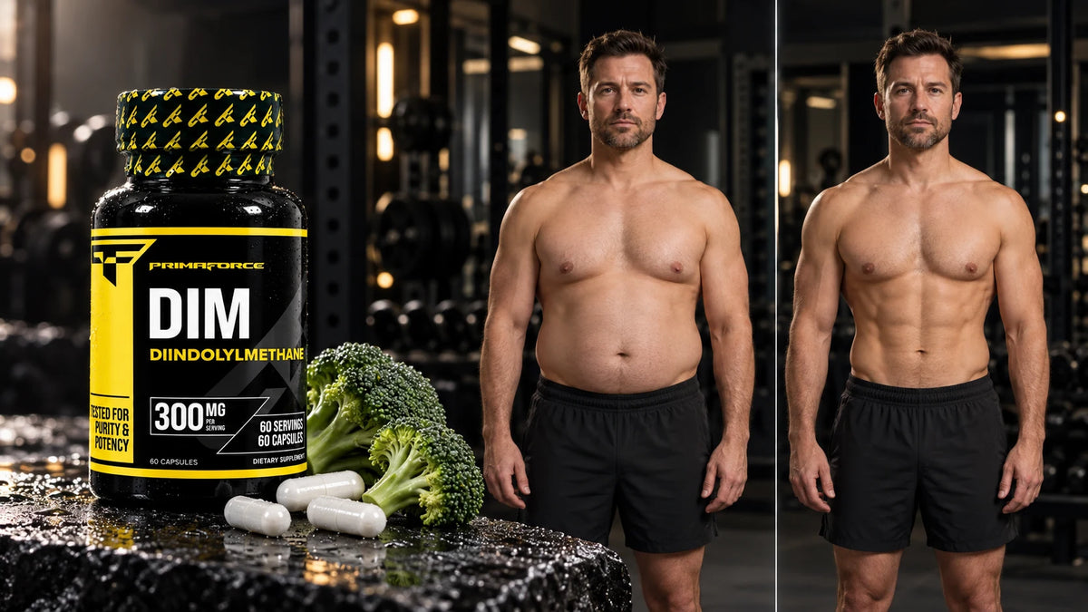 Mann vorher fett, nachher lean – DIM Diindolylmethan, PrimaForce DIM 300mg Kapseln mit Brokkoli