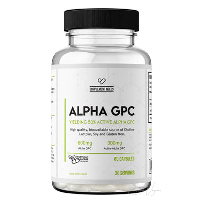 Alpha GPC 300mg aktiv – Supplement Needs Alpha-GPC Kapseln, 30 Portionen