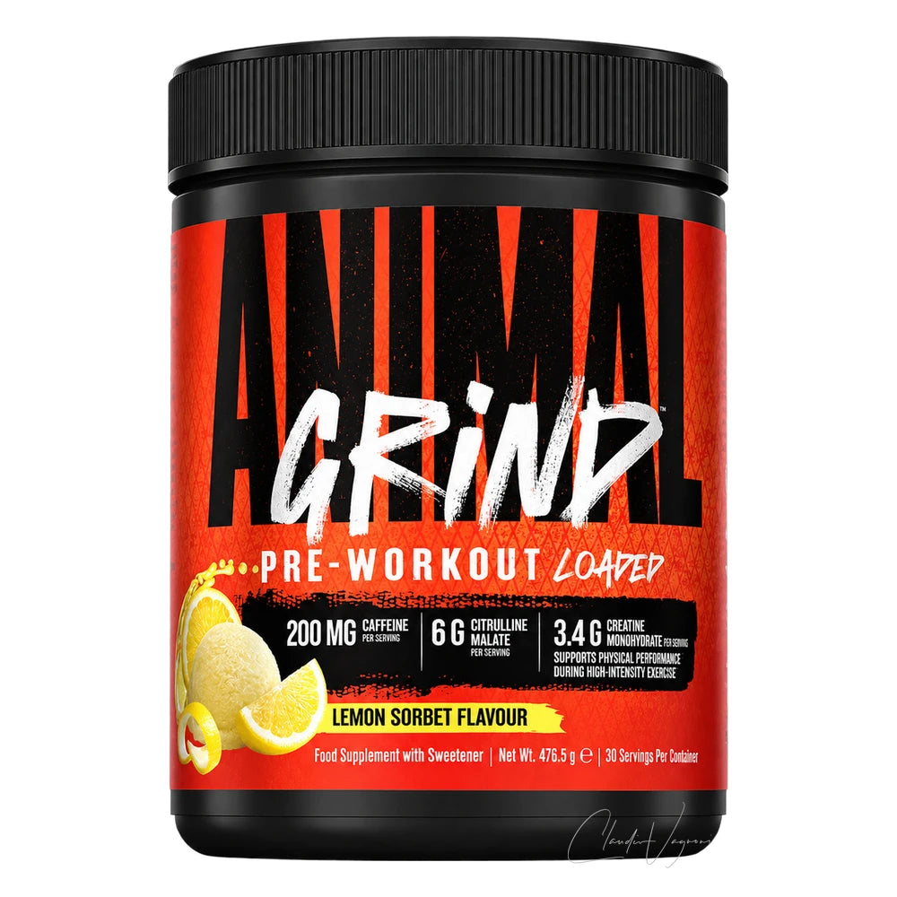 Animal Grind Pre-Workout Booster – 200mg Koffein, 6'000mg Citrullin-Malat, 30 Portionen