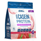 Beutel Applied Nutrition 100 % Casein Protein Strawberry Cream mit 900g, micellares Casein mit 24,2g Protein pro Portion