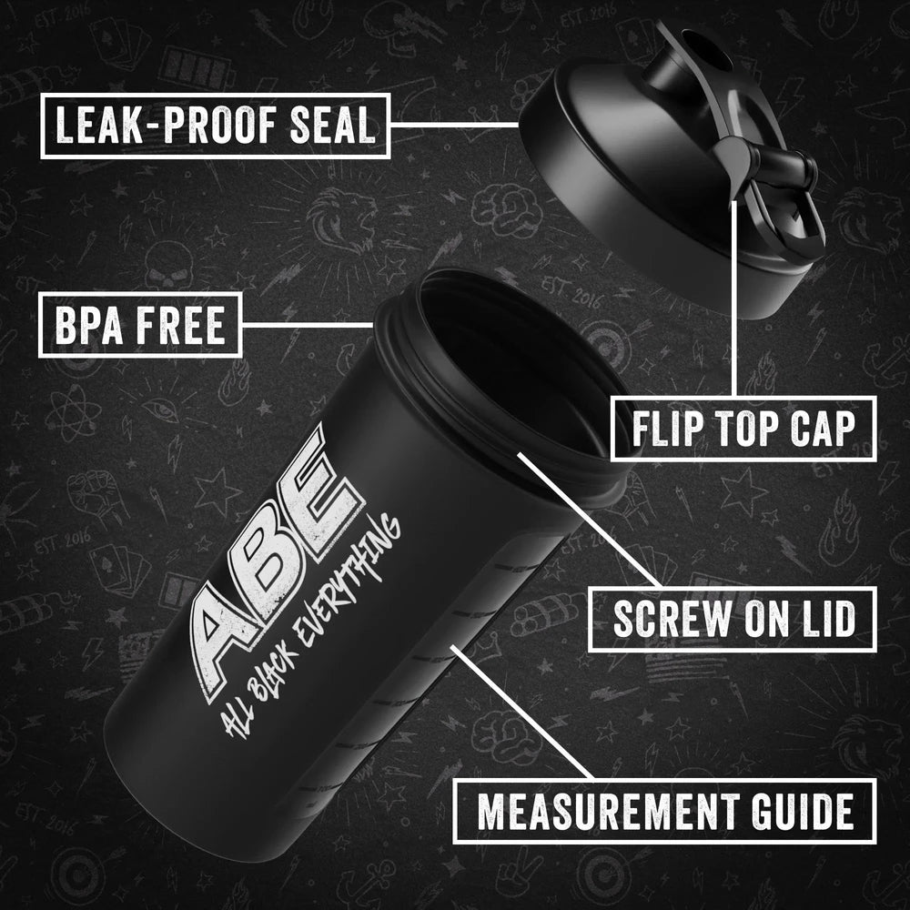 Applied Nutrition ABE Shaker 400ml im ABE-Design, kleiner Protein Shaker für die Gym-Tasche und das Pre-Workout