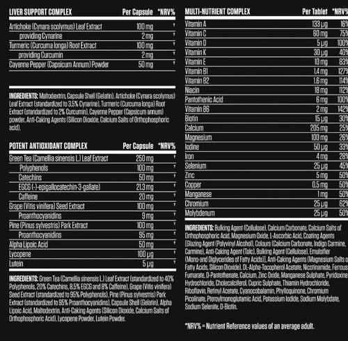 Applied Nutrition Black Stak – Nährwerttabelle und Zutaten