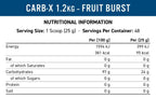 Applied Nutrition Carb-X Cluster Dextrin 1200g – Nährwerttabelle und Zutaten