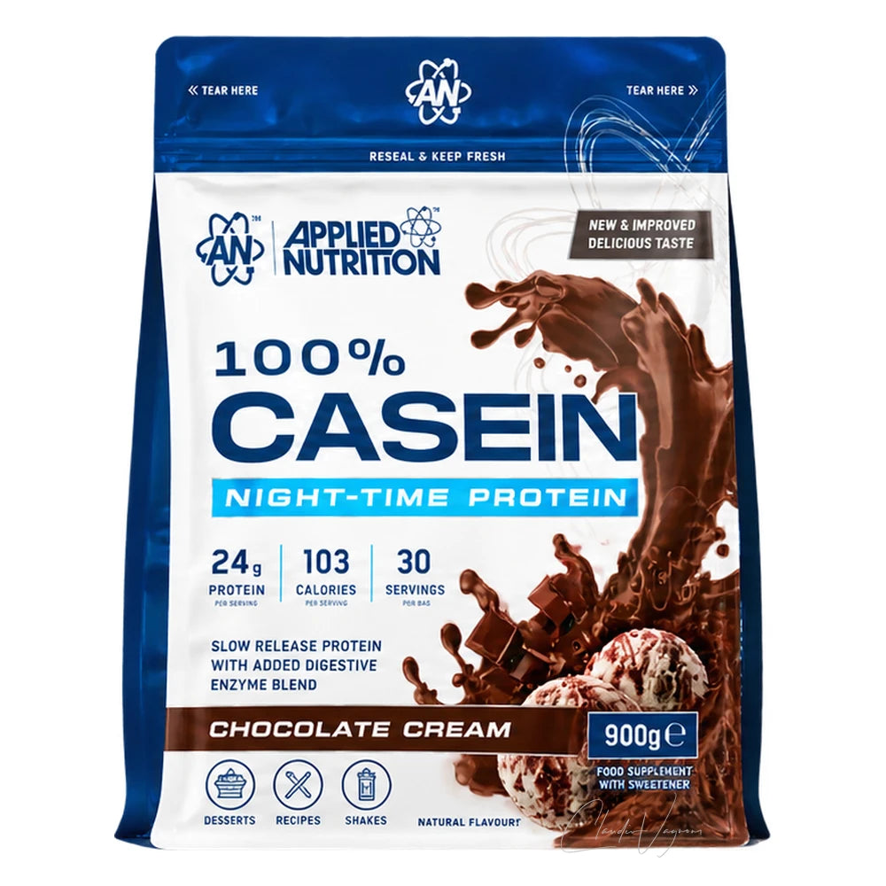 Applied Nutrition Casein 900g Chocolate Cream – Micellares Casein Protein, 24,2g Protein