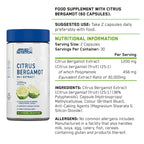 Applied Nutrition Citrus Bergamot Bergamotte Extrakt Kapseln mit 38 % Polyphenolen, vegane HPMC-Kapsel